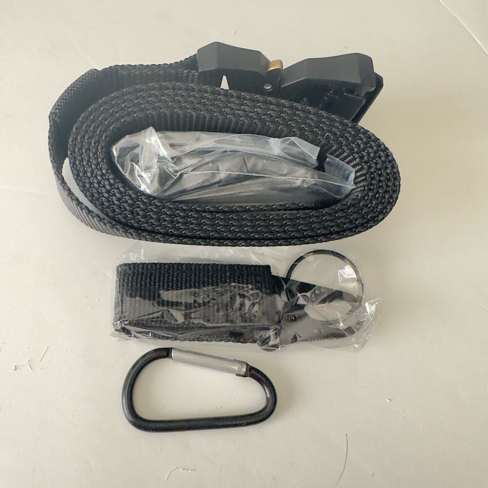 Dog Adjustable Nylon Tactical Dog Leash With Carabiner Black New